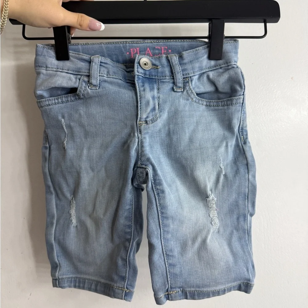 The Children’s Place Kids Distressed Light Blue Jeans
